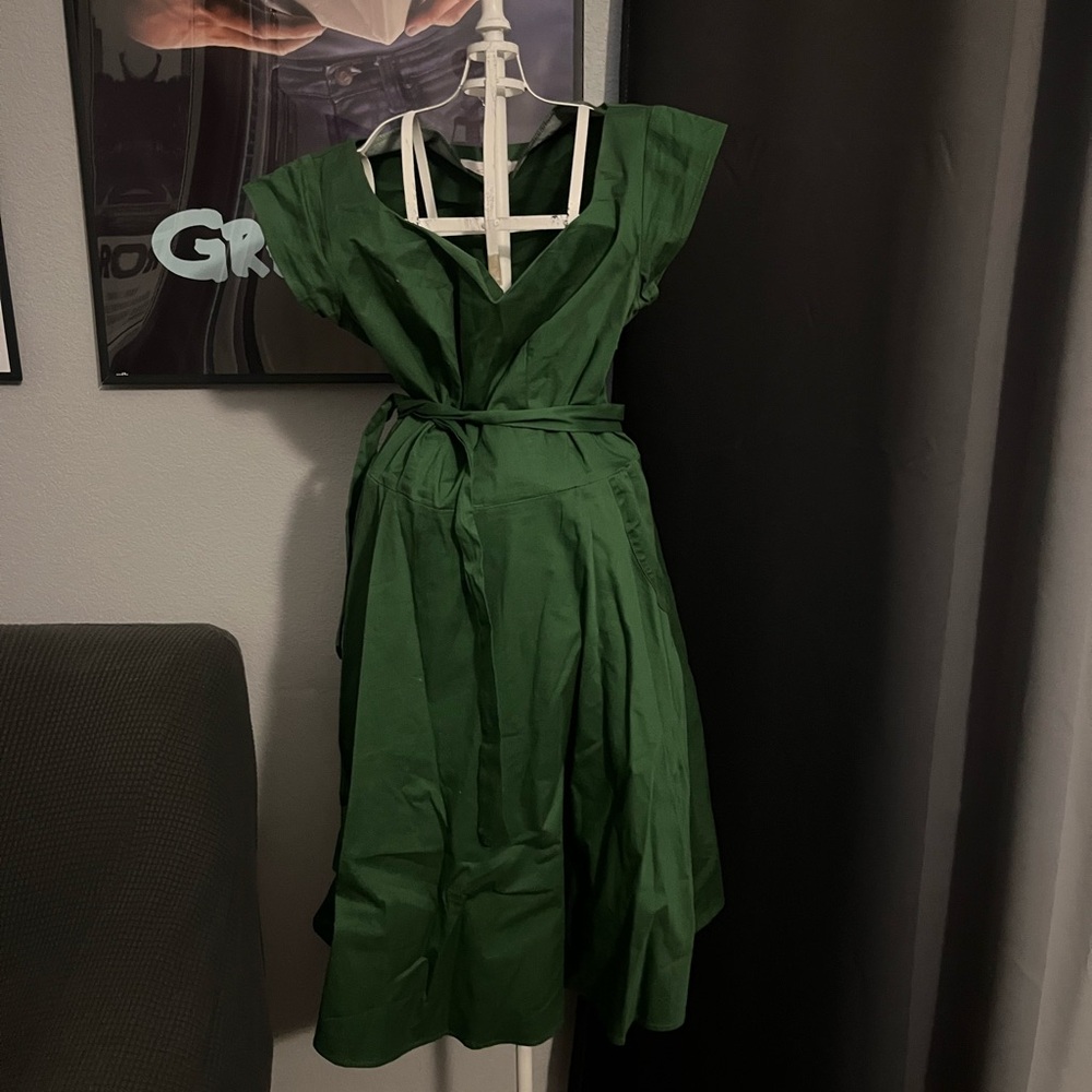 beautiful green dress